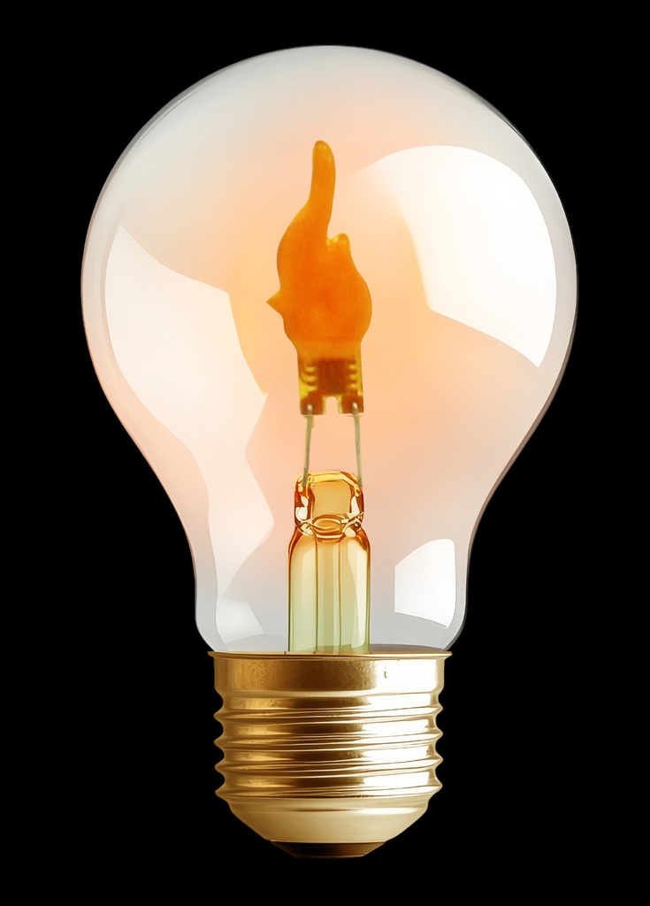 [237381] Synergy 21 LED Deko Bulb A68 Flame, aufladbar