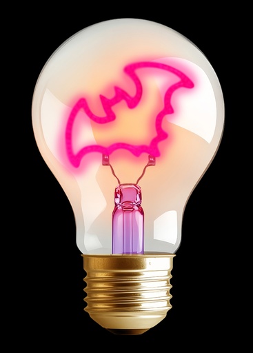 [253037] Synergy 21 LED Deko Bulb A68 Halloween-Fledermaus, aufladbar